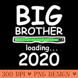 big brother loading 2020 baby announcement toddler t - high quality png files