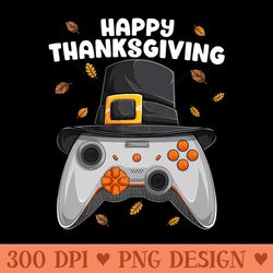 Happy Thanksgaming Video Gamer Thanksgiving Gaming Premium - Png Download
