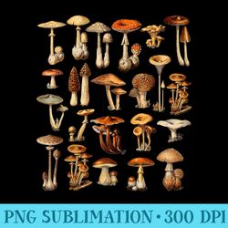 mushroom mycology goblincore dark academia cottagecore - png clipart download