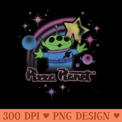 disney pixar toy story alien pizza planet airbrush - beautiful png download