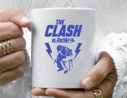 the clash london crime retro fanart coffee mug, 11 oz ceramic mug