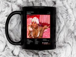 summer walker over it tracklist album coffee mug, 11 oz ceramic mug