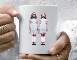 the twins from the shining coffee mug, 11 oz ceramic mug_1