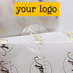 100 piece labels custom logo sticker roll sticker