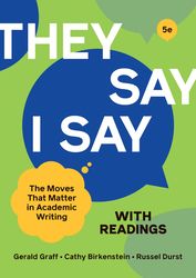 they say / i say with readings fifth edition
