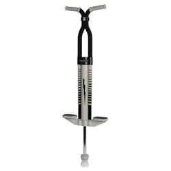 flybar master pogo stick for boys and girls age 9 and up, 80 to 160 lbs, black/silver