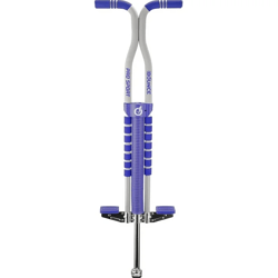 new bounce pogo stick for kids ages 9 pro sport edition kids pogo stick, black & charcoal, actual color:blue and gray