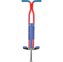 new bounce pogo stick for kids ages 9 pro sport edition kids pogo stick, black & charcoal, actual color:blue and red