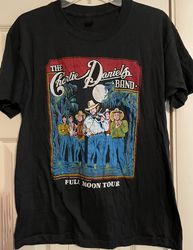 vtg full moon tour charlie daniels band shirt classic black unisex