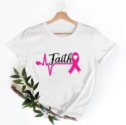 faith breast cancer shirt, breast cancer shirt, support breast cancer shirt,team cancer shirt, breast cancer ribon