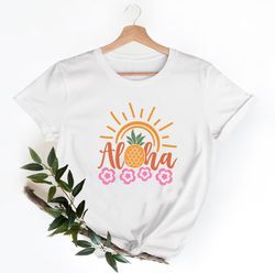 aloha summer sun shirt, summer vacation shirt, beach shirt, vacation shirt, gift for summer lover, summer shirt