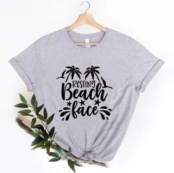 beach face summer shirt, summer vacation shirt, beach shirt, vacation shirt, gift for summer lover, summer shirt