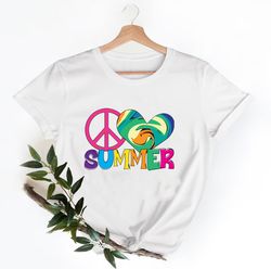 summer vibes retro shirt, summer vacation shirt, beach shirt, vacation shirt, gift for summer lover, summer shirt