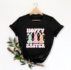 happy rabbit easter shirt, easter bunny, carrot shirt, easter day shirt, easter match, easter shirt, easter family shirt