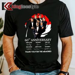 james bond 007 60th anniversary shirt retro vintage jame bond shirt memories shirt