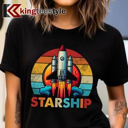 starship cool vintage space t-shirt