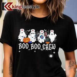 boo boo crew nurse funny ghost t-shirt