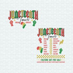 juneteenth tour dream educate svg