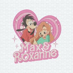 max and roxanne pink doll heart png