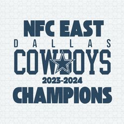 dallas cowboys champions nfc east svg digital download