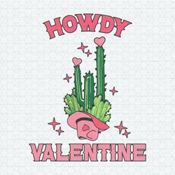 cactus valentine cowboy hat svg