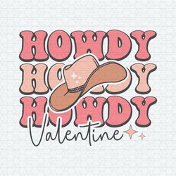 howdy valentine cowboys hat svg