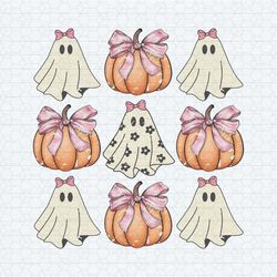 coquette halloween pumpkin bow png