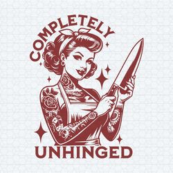 completely unhinged tattoo girl svg