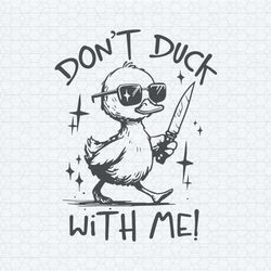 retro don't duck with me meme svg