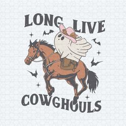 retro long live cowghouls ghost svg