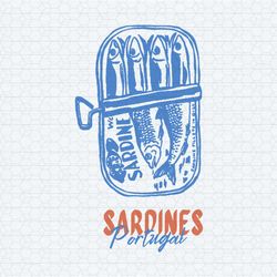 retro sardines portugal tinned fish svg