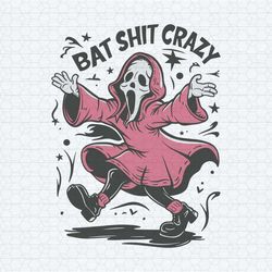 bat shit crazy ghost season halloween bats fall edgy svg