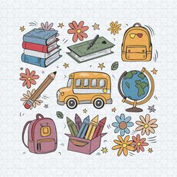 gift for student back to school doodles svg