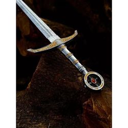 custom handmade sword knight arming sword medieval sword double edge sword