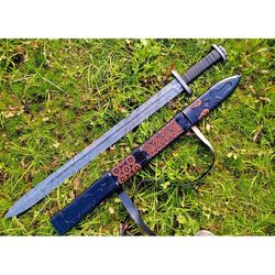 viking sword,hand forged sword,damascus sword,gift for him,viking gifts,birthday gift,christmas gifts