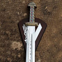 viking sword of king ragnar lothbrok, vikings ragnar,battle ready medieval sword