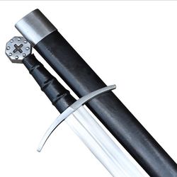 decorative medieval holy knight templar sword with scabbard - a timeless piece of history for your home decor