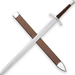 ringing metal knight, medieval sword replica, 1095 high carbon steel sword,