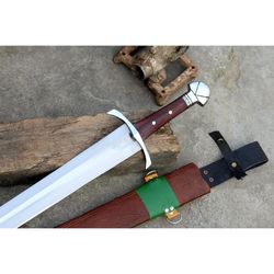 24 inches long blade viking sword-hand forged sword-historical sword-made of leaf spring of truck-tempered-sharpen s41