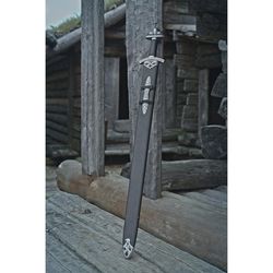 hand forged damascus steel viking sword sharp battle ready medieval sword gift
