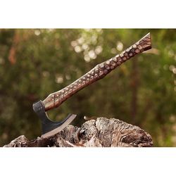 custom handmade carbon steel viking hatchet tomahawk hunting tactical axe