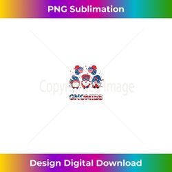 4th of july gnomes hanging with my gnomies american flag tank top - exclusive png sublimation download