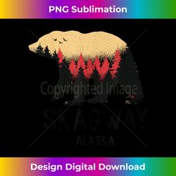 skagway alaska vintage grizzly bear nature souvenir gift - vintage sublimation png download