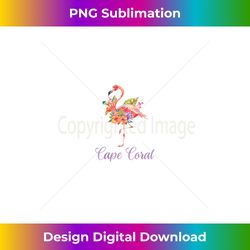cape coral florida flamingo tropical - professional sublimation digital download