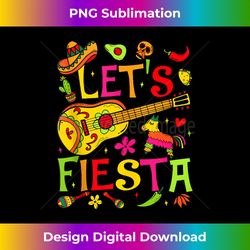 let's fiesta cinco de mayo fiesta squad sombrero hat mexican tank top - png sublimation digital download