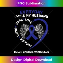 colorectal wings in memory of husband colon cancer awareness - instant sublimation digital download