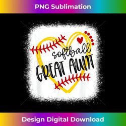 personalized softball heart cute great aunt 1 - instant sublimation digital download