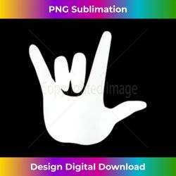 asl i love you american sign language - exclusive sublimation digital file