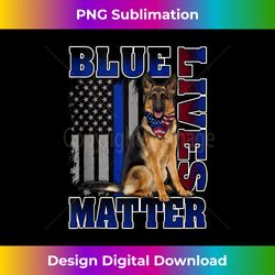 police officer k9 dog shirt blue lives matter blue line flag tank top 1 - digital sublimation download file