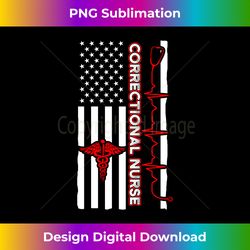 correctional nurse usa flag nursing rn - exclusive png sublimation download